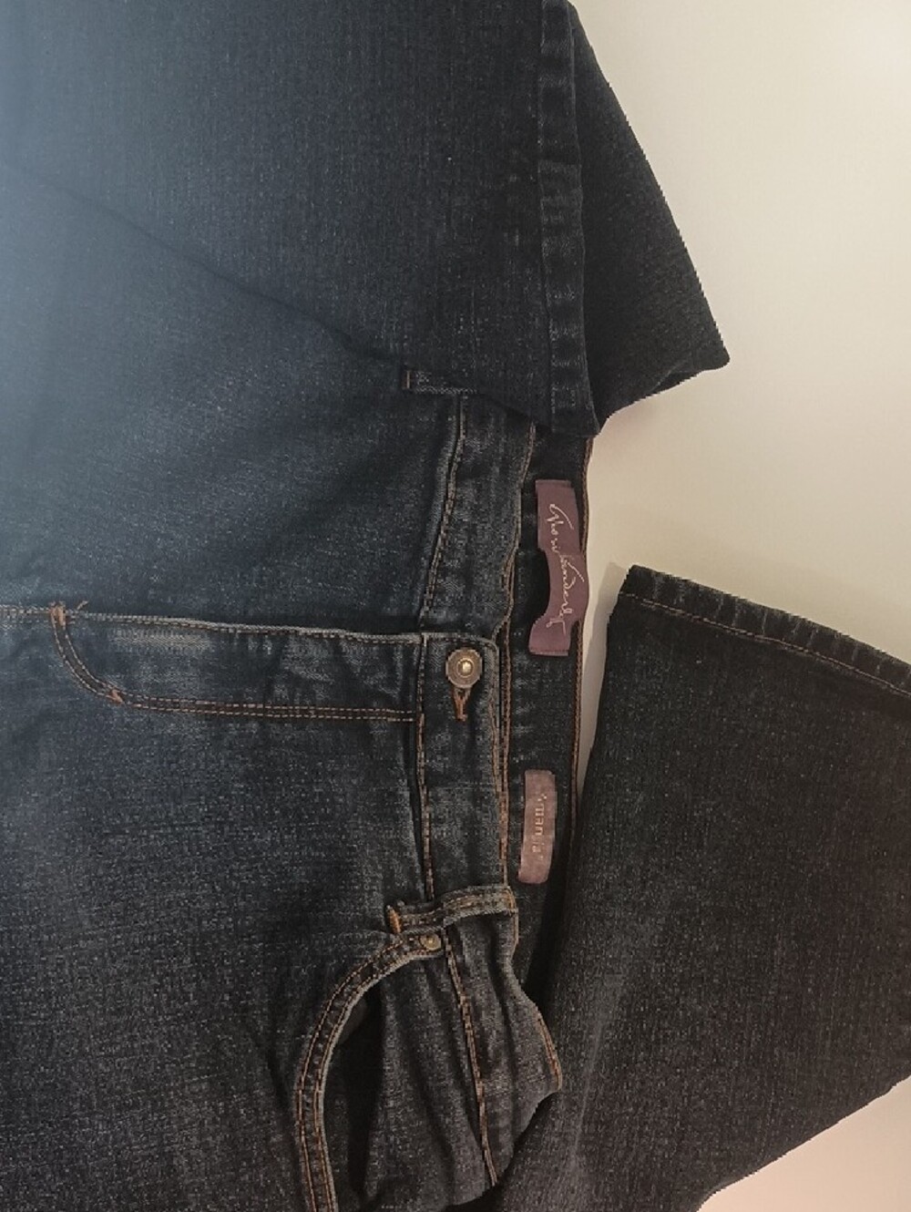 Gloria Vanderbilt Dark Blue Straight Leg Jeans